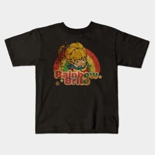 Rainbow Brite AND FRIEND texture Kids T-Shirt